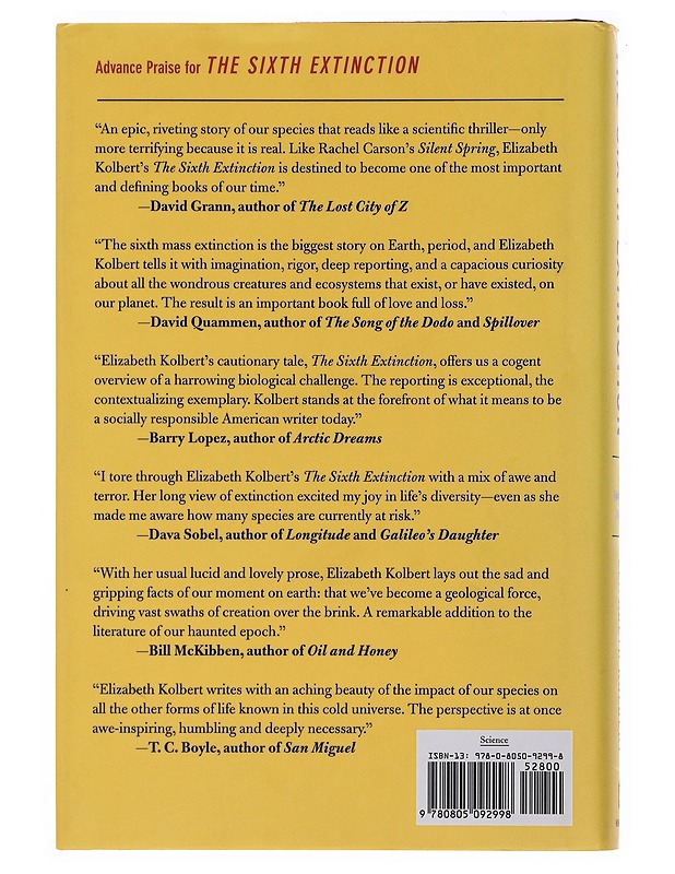The sixth extinction : an unnatural history - Elizabeth Kolbert - Romaanit ja novellit - 10105515537 - 1