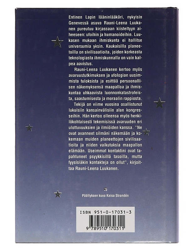 Tähtien lähettiläs - Rauni-Leena Luukanen-Kilde - Romaanit ja novellit - 10105515563 - 1