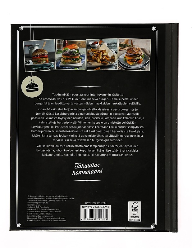 Kaiken kattava Burgerikirja: lihan kanssa tai ilman - Sabine Durderl-Hoffmann  - Ruokakirjat - 10105515582 - 1