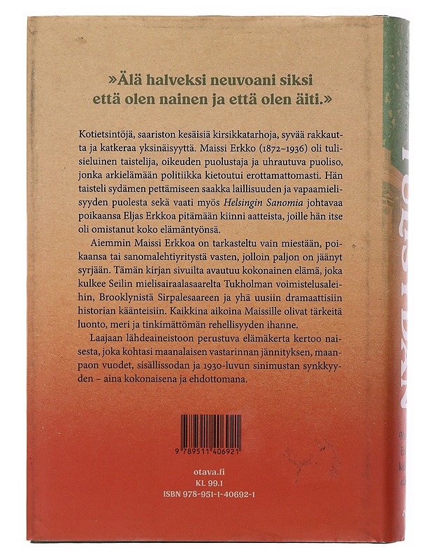 Tulisydän : Maissi Erkon kiihkeä elämä - Reetta Hänninen - Elämäkerrat ja muistelmat - 10105515589 - 1