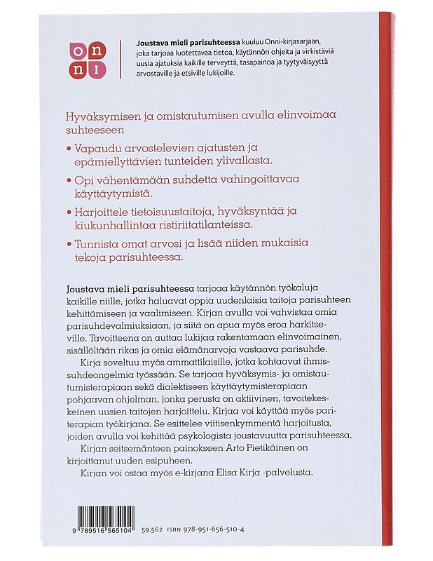Joustava mieli parisuhteessa - Arto Pietikäinen - Tietokirjat ja oppaat - 10105515653 - 1