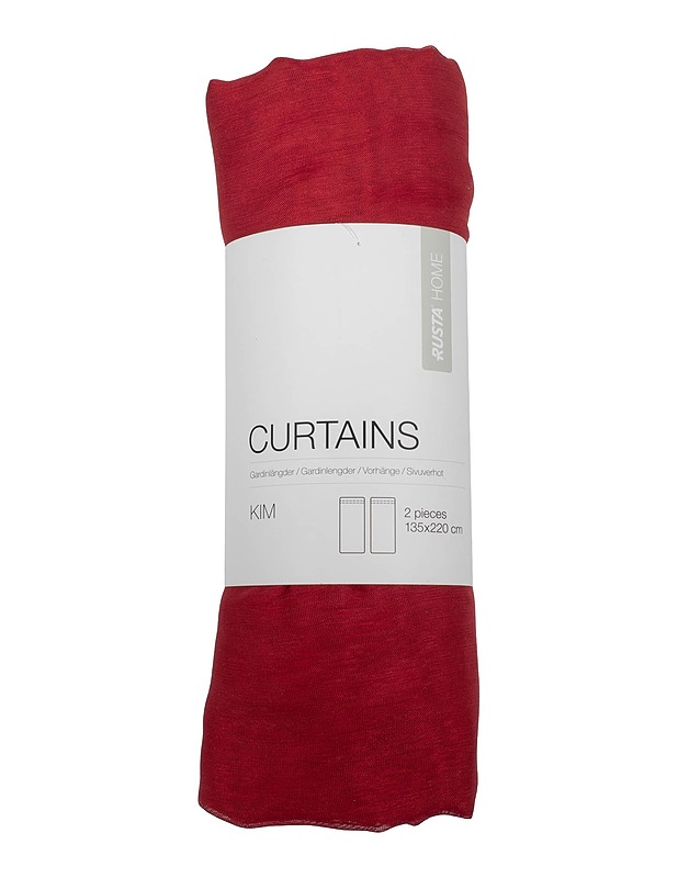 RUSTA Kim verho, 135 x 220 cm, 2 kpl - Verhot ja kapat - 10105515726 - 0