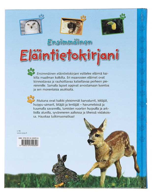 Ensimmäinen eläintietokirjani - Pott, Eckart - Lastenkirjat - 10105515731 - 1