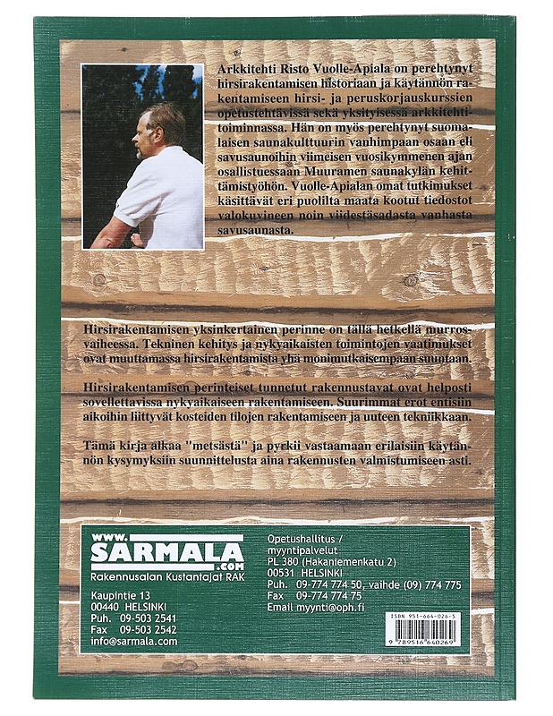 Hirsityöt - Vuolle-Apiala, Risto  - Tietokirjat ja oppaat - 10105515803 - 1