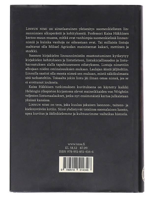 Linnun nimi - Häkkinen, Kaisa - Historiakirjat - 10105515827 - 1