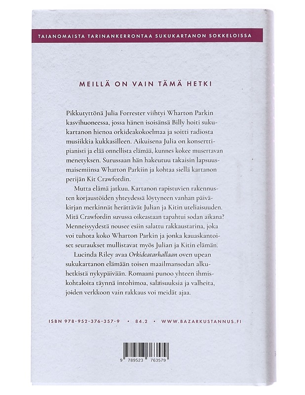 Orkideatarha - Riley, Lucinda - Romaanit ja novellit - 10105515837 - 1