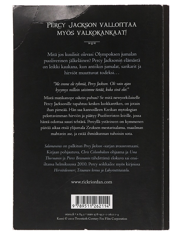 Salamavaras - Riordan, Rick - Fantasia- ja scifi - 10105515854 - 1