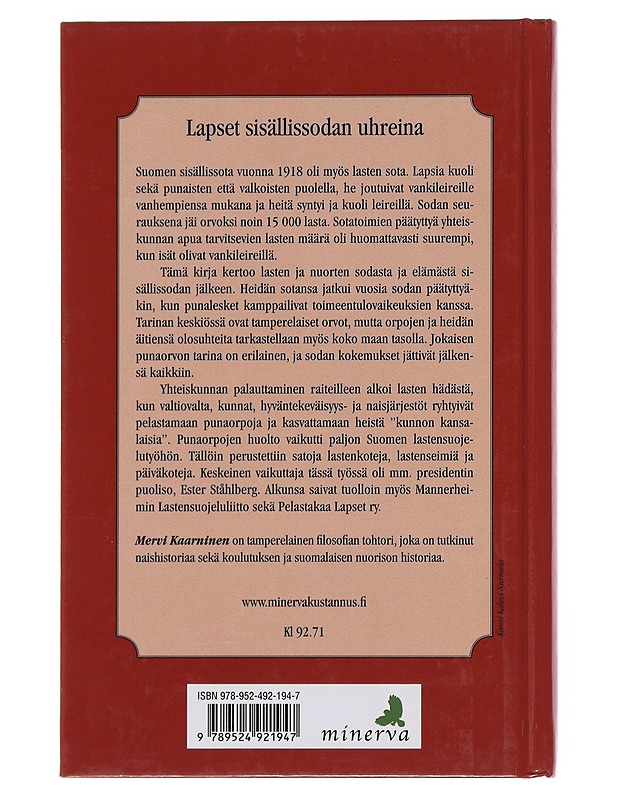Punaorvot 1918 - Mervi Kaarninen - Historiakirjat - 10105515905 - 1