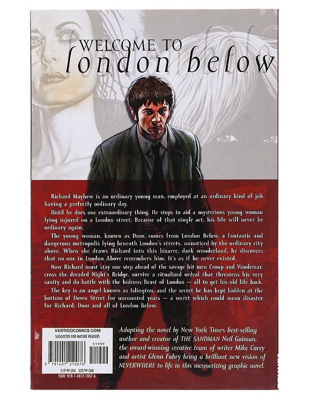 Neil Gaiman's neverwhere - Carey, Mike - Sarjakuvat - 10105515910 - 1