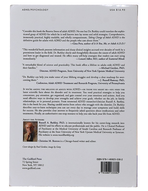 Taking charge of adult ADHD - Russell A. Barkley PhD - Tietokirjat ja oppaat - 10105515912 - 1