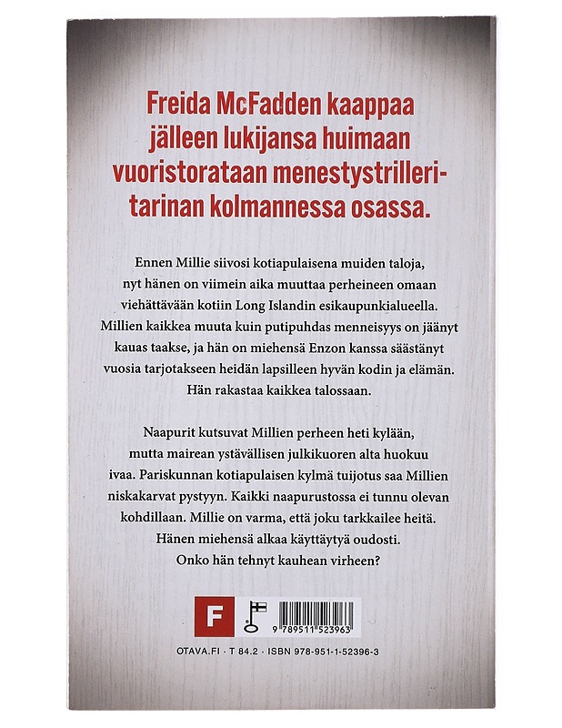 Kotiapulainen valvoo - McFadden, Freida - Jännitys ja dekkarit - 10105515913 - 1