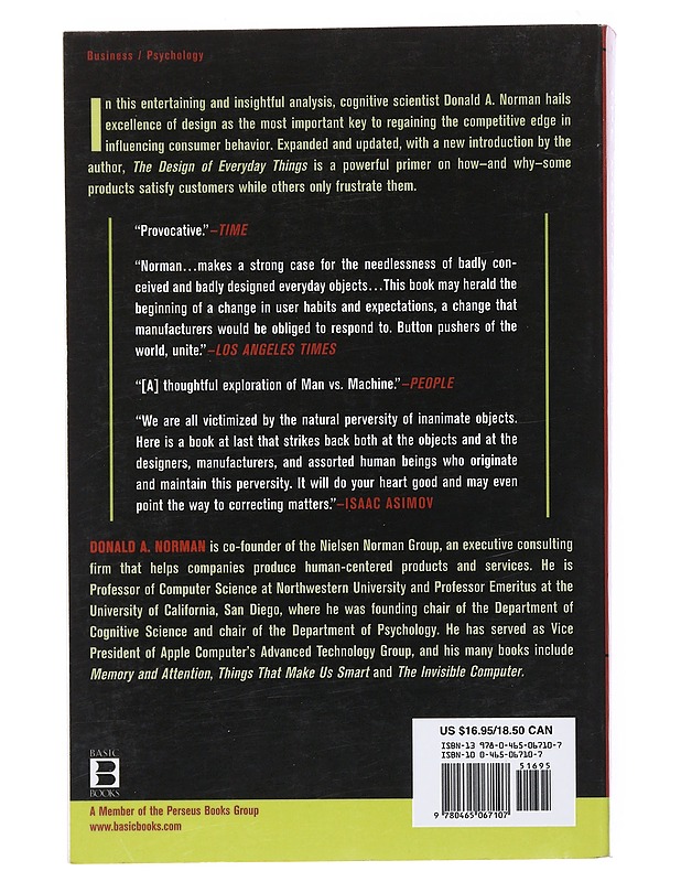 The design of everyday things - Donald A. Norman - Tietokirjat ja oppaat - 10105515918 - 1