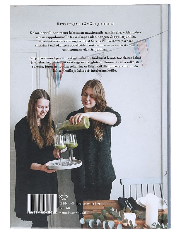 Vegejuhlat brunsseista häihin : herkulliset reseptit ja huolettomat kattaukset jokaiseen tilaisuuteen - Peltola, Sara - Ruokakirjat - 10105515961 - 1