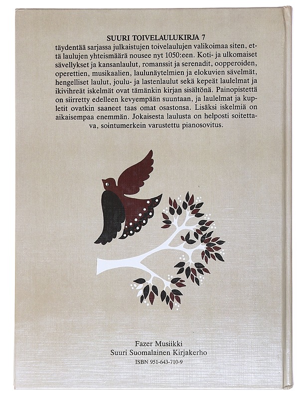 Suuri Toivelaulu Kirja 7 - Aapeli Vuoristo - Harrastekirjat - 10105515964 - 1