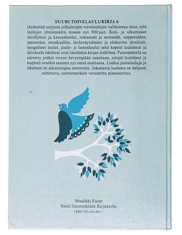 Suuri Toivelaulu Kirja 6 -  Aapeli Vuoristo - Harrastekirjat - 10105515967 - 1