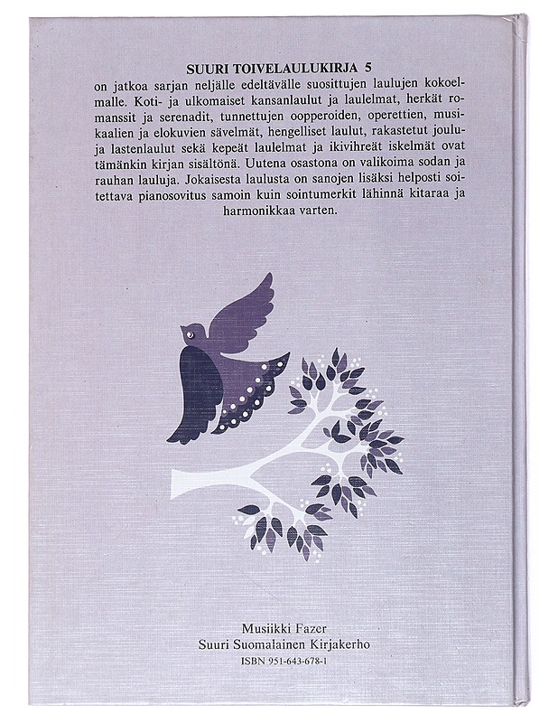 Suuri Toivelaulu Kirja 5 -  Aapeli Vuoristo - Harrastekirjat - 10105515972 - 1