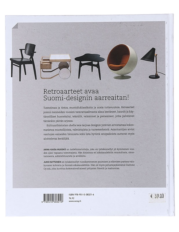 Retroaarteet - Huusko, Anna-Kaisa - Tietokirjat ja oppaat - 10105515994 - 1