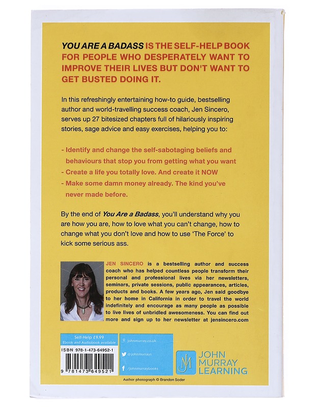 You are a bad ass : how to stop doubting your greatness and start living an awesome life - Jen Sincero - Tietokirjat ja oppaat - 10105515997 - 1