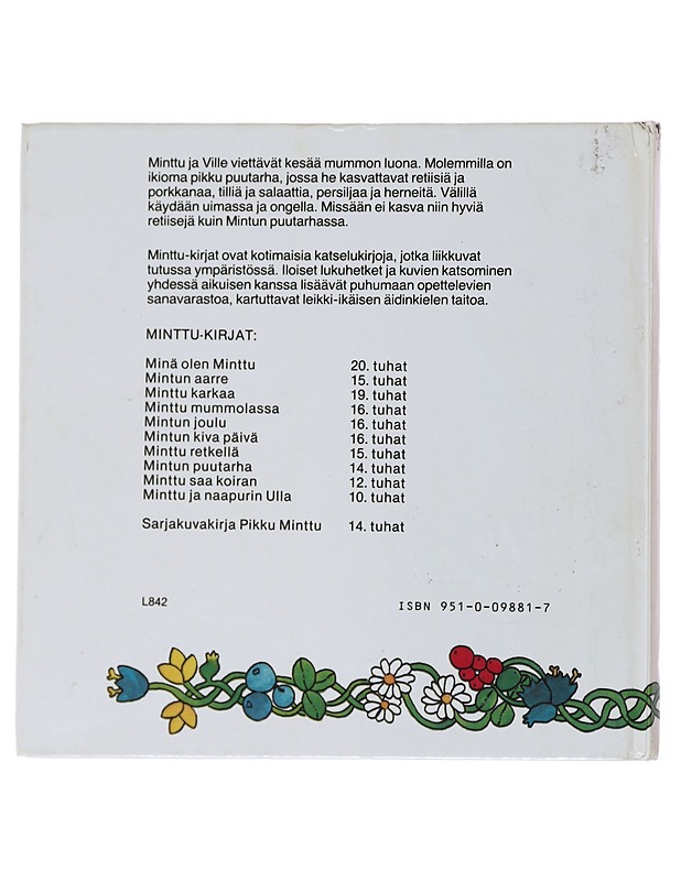 Mintun puutarha - Maikki Harjanne - Lastenkirjat - 10105516002 - 1