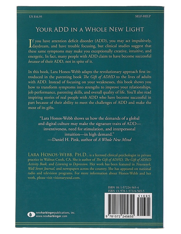 The Gift Of Adult ADD- Lara Honos- Webb - Tietokirjat ja oppaat - 10105516051 - 1