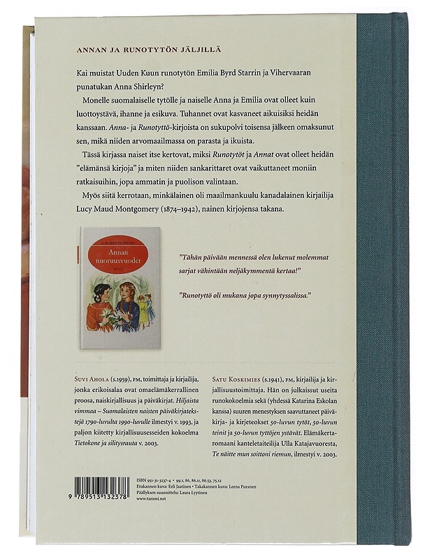 Uuden Kuun ja Vihervaaran tytöt : Lucy M. Montgomeryn Runotyttö- ja Anna-kirjat suomalaisten naislukijoiden suosikkeina - Ahola, Suvi - Lastenkirjat - 10105516074 - 1