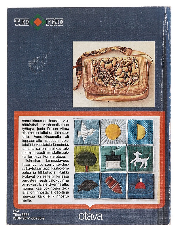 Vanutikkaus : applikaatio ja tilkkutyö - Svennås, Elsie - Tietokirjat ja oppaat - 10105516096 - 1