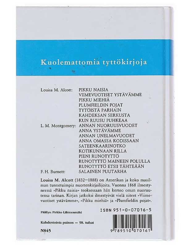 Tytöistä parhain - Alcott, Louisa M. - Lastenkirjat - 10105516098 - 1