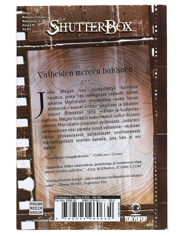 Shutterbox. Kolmas kirja : Pääsykoe - Tavisha - Sarjakuvat - 10105516110 - 1