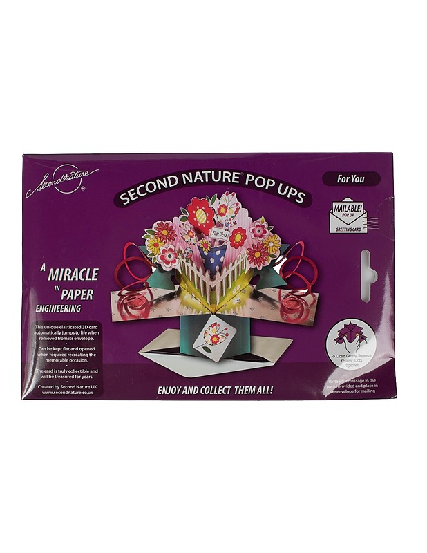 SECONDNATURE pop-up-onnittelukortti - Askartelu - 10105516113 - 0