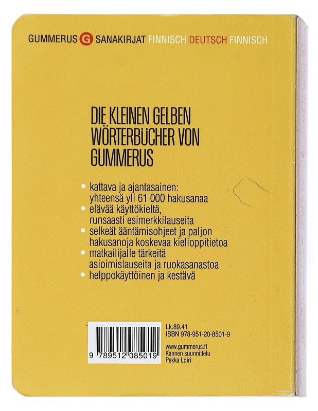 Suomi saksa suomi = Finnisch-Deutsch-Finnisch / Rolf Klemmt, Ilkka Rekiaro - Klemmt, Rolf - Tietokirjat ja oppaat - 10105516126 - 1