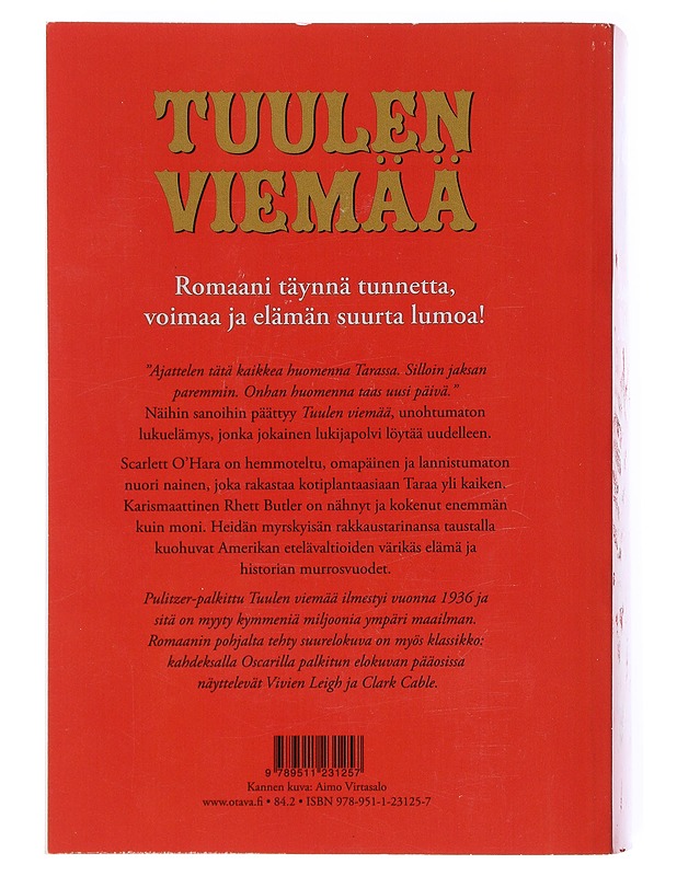 Tuulen viemää - Mitchell, Margaret - Romaanit ja novellit - 10105516153 - 1