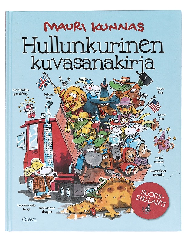 Hullunkurinen kuvasanakirja : suomi-englanti - Mauri Kunnas - Lastenkirjat - 10105516174 - 0