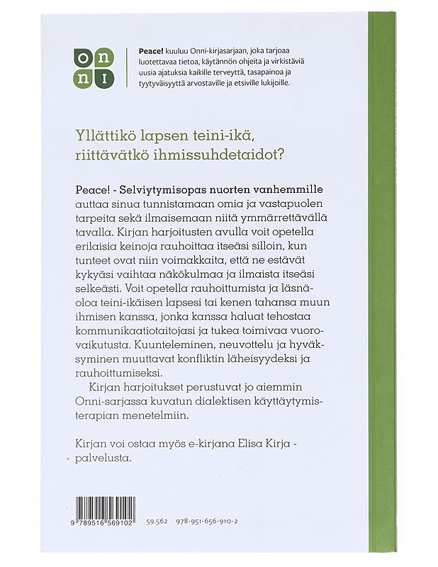Peace : selviytymisopas nuorten vanhemmille - Myllyviita, Katja - Tietokirjat ja oppaat - 10105516200 - 1