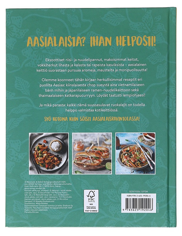 Helppoa aasialaista : Aasialaisen keittiön parhaat reseptit - Maija Rönkkö - Ruokakirjat - 10105516242 - 1