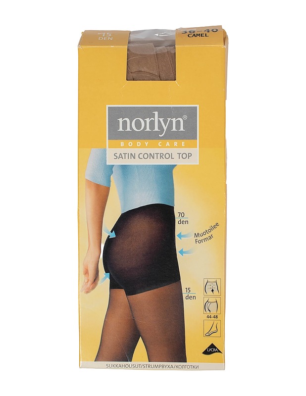 NORLYN Satin Control Top sukkahousut, 36-40 - Asusteet - 10105516250 - 0