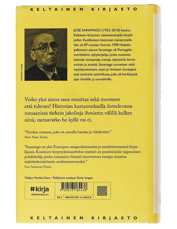 Lissabonin piirityksen kirjuri - Saramago, José - Romaanit ja novellit - 10105516274 - 1