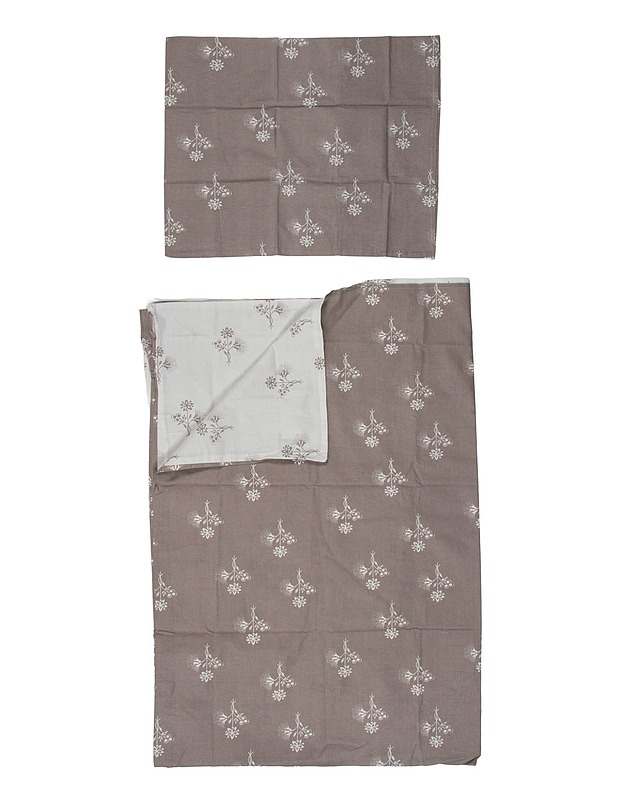 Vaaleanharmaa pussilakanasetti, 150x210 cm + 50x60 cm - Liinavaatteet - 10105516282 - 0