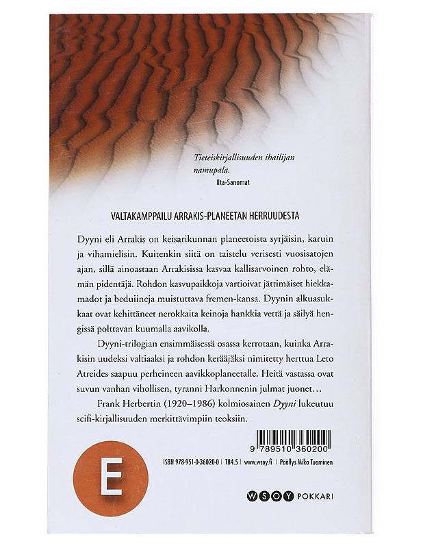 Dyyni. Ensimmäinen osa, Dyyni - Herbert, Frank - Fantasia- ja scifi - 10105516357 - 1