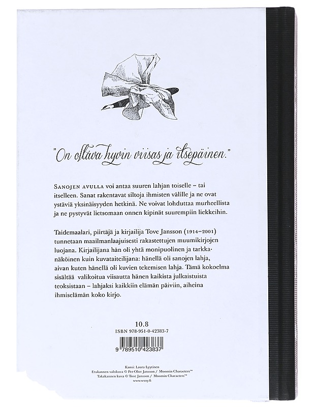 Sanojen lahja : valitut sitaatit - Jansson, Tove - Romaanit ja novellit - 10105516362 - 1