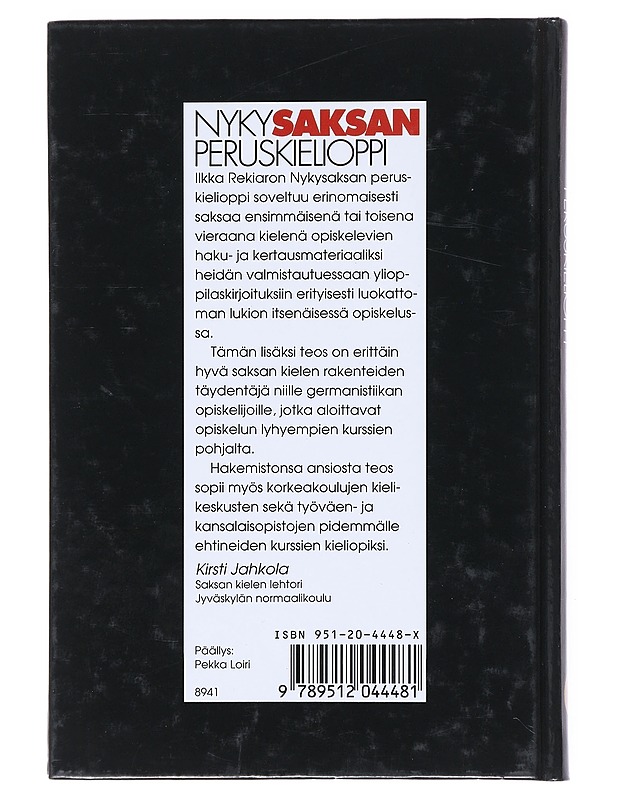 Nykysaksan peruskielioppi - Ilkka Rekiaro - Tietokirjat ja oppaat - 10105516371 - 1