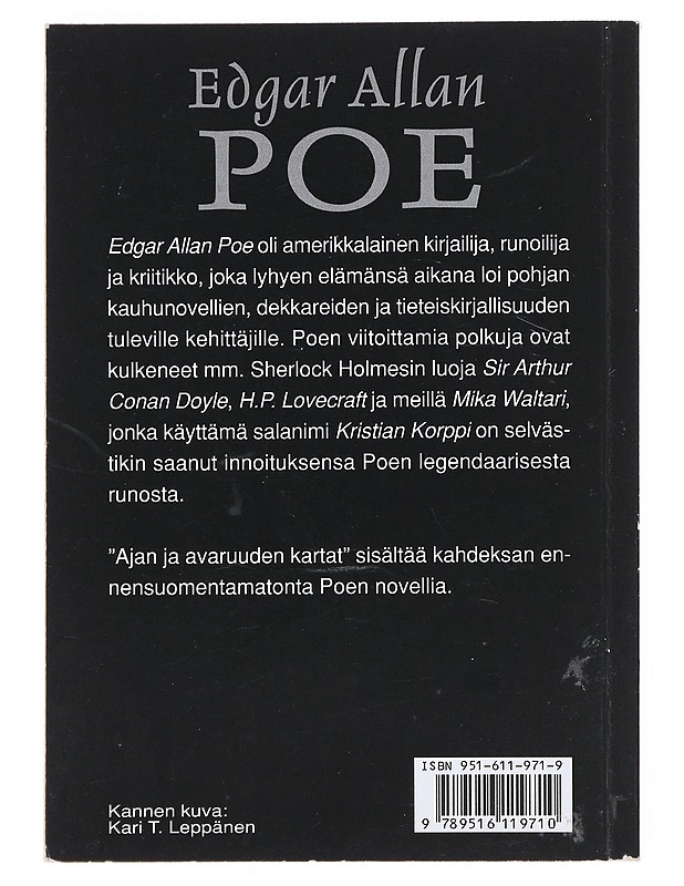 Ajan ja avaruuden kartat - Poe, Edgar Allan - Fantasia- ja scifi - 10105516387 - 1
