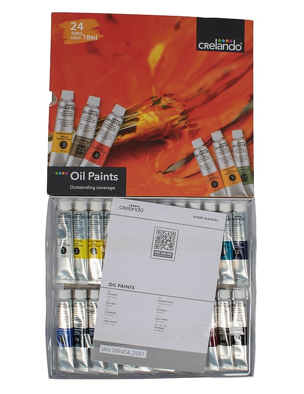 CRELANDO öljyvärit, 24 kpl - Askartelu - 10105516402 - 1