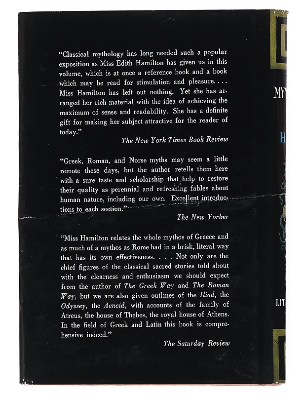 Mythology - Edith Hamilton - Romaanit ja novellit - 10105516412 - 1