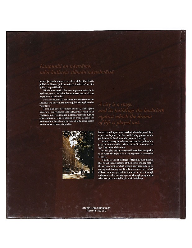 Helsingin kasvot : kirja Helsingin julkisivuista = The faces of Helsinki : a book of facades - Okkonen, Ilpo - Historiakirjat - 10105516446 - 1