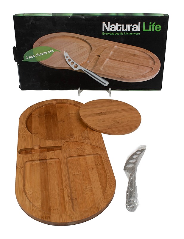 NATURAL LIFE juustotarjoilusetti, 3 osaa - Tarjoiluastiat - 10105516452 - 0