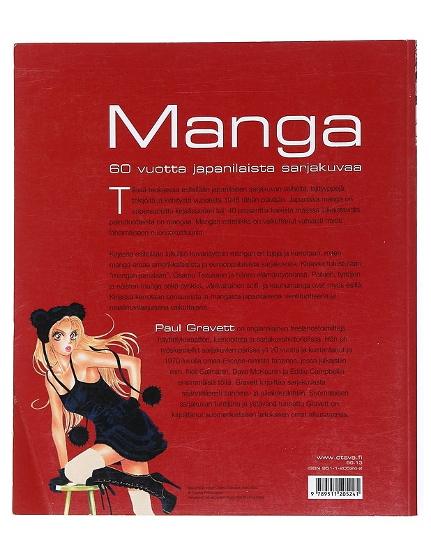 Manga : 60 vuotta japanilaista sarjakuvaa - Gravett, Paul - Historiakirjat - 10105516462 - 1