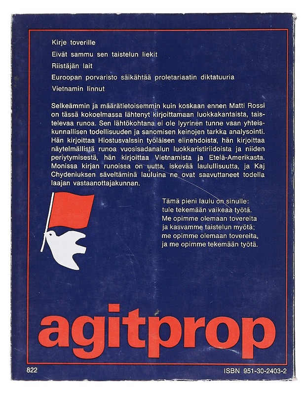 Agitprop - Matti, Rossi - Runot ja näytelmät - 10105516567 - 1