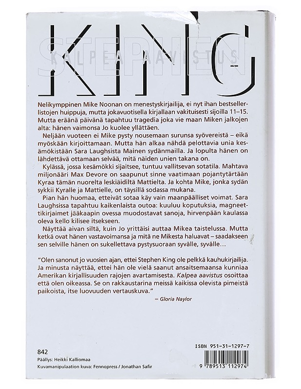 Kalpea aavistus - King, Stephen - Jännitys ja dekkarit - 10105516585 - 1