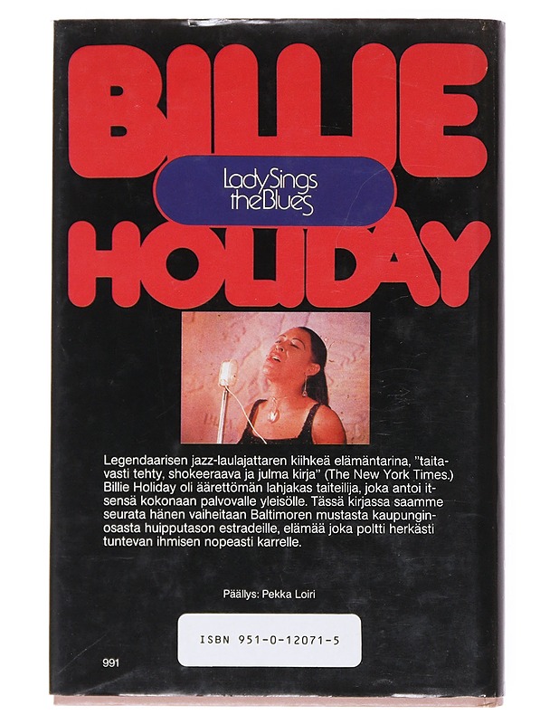 Lady laulaa bluesin - Holiday, Billie - Elämäkerrat ja muistelmat - 10105516635 - 1