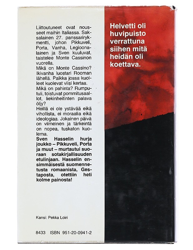 Monte Cassino - Hassel, Sven - Romaanit ja novellit - 10105516658 - 1